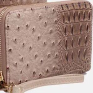 Chic Brown Textured Women's Wallet